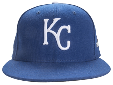 2015 Lorenzo Cain ALCS Game Used Kansas City Royals Cap Used for Games 1 & 6 (MLB Authenticated)